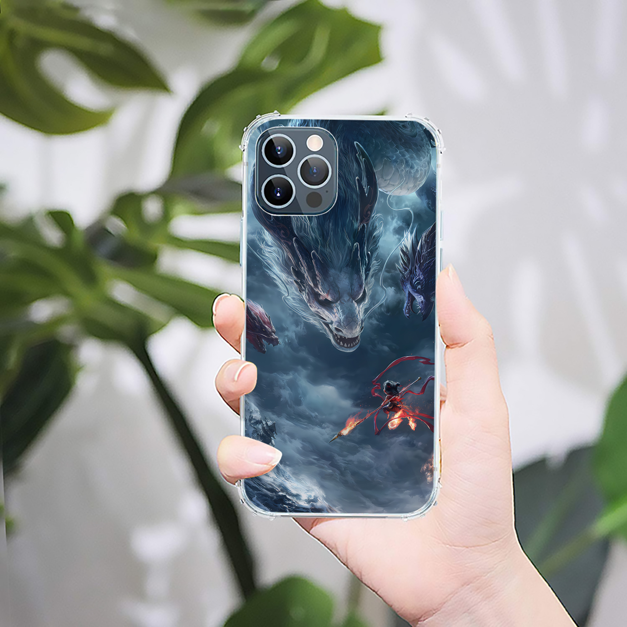 （画像用） Ne Zha 2 ナタ 魔童の大暴れ 【iPhone 12シリーズ対応】透明スマホケース（クリアソフトケース）